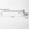 Kitchen Stove Faucet Rotatable Semi-Automatic Faucet Single Cold Water Taps 20/25/30cm  Single Cold Kitchen Swing Stove Faucet