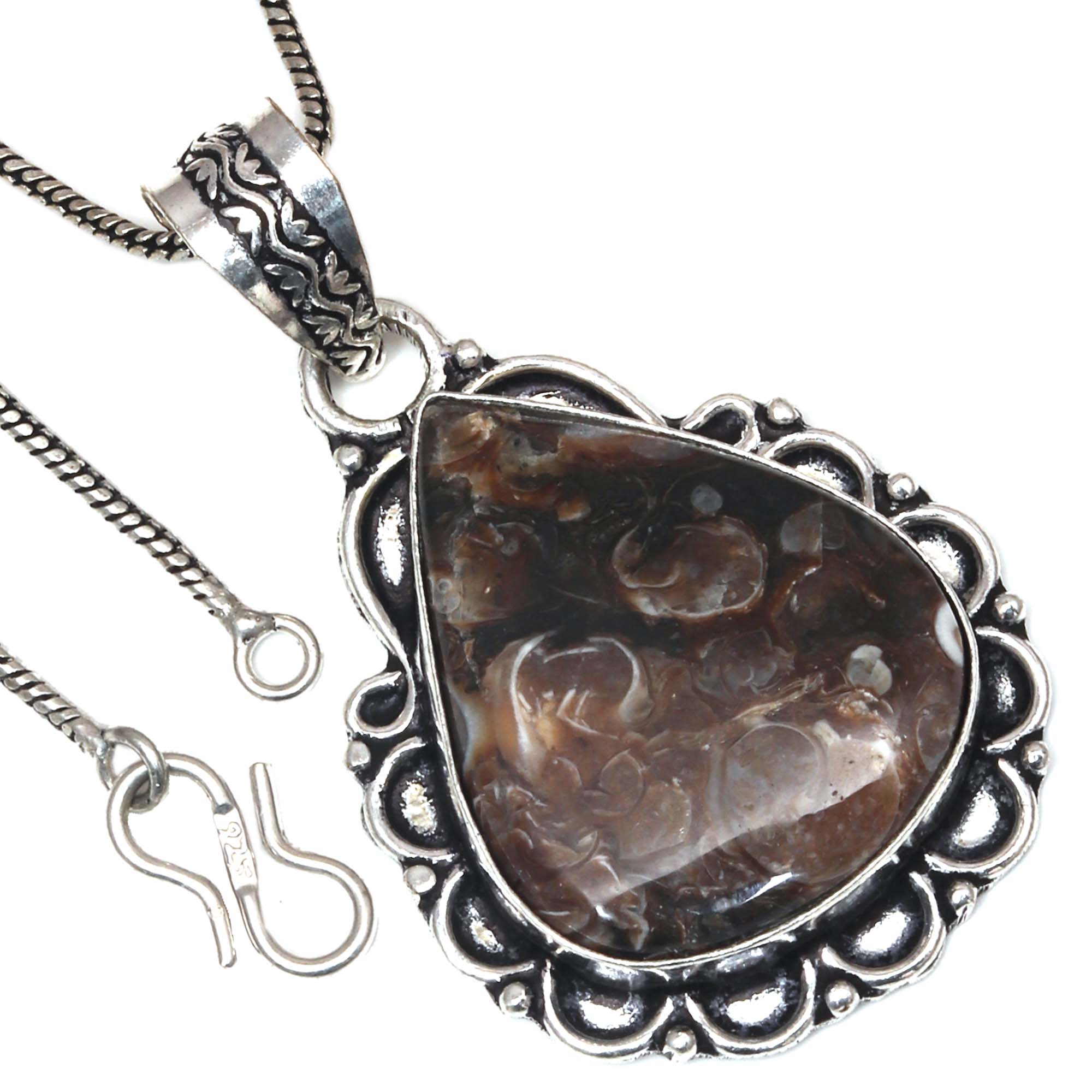 

Подвеска Turtella Jasper Gemstone Valentine Day Ethnic Silver Jewelry 2