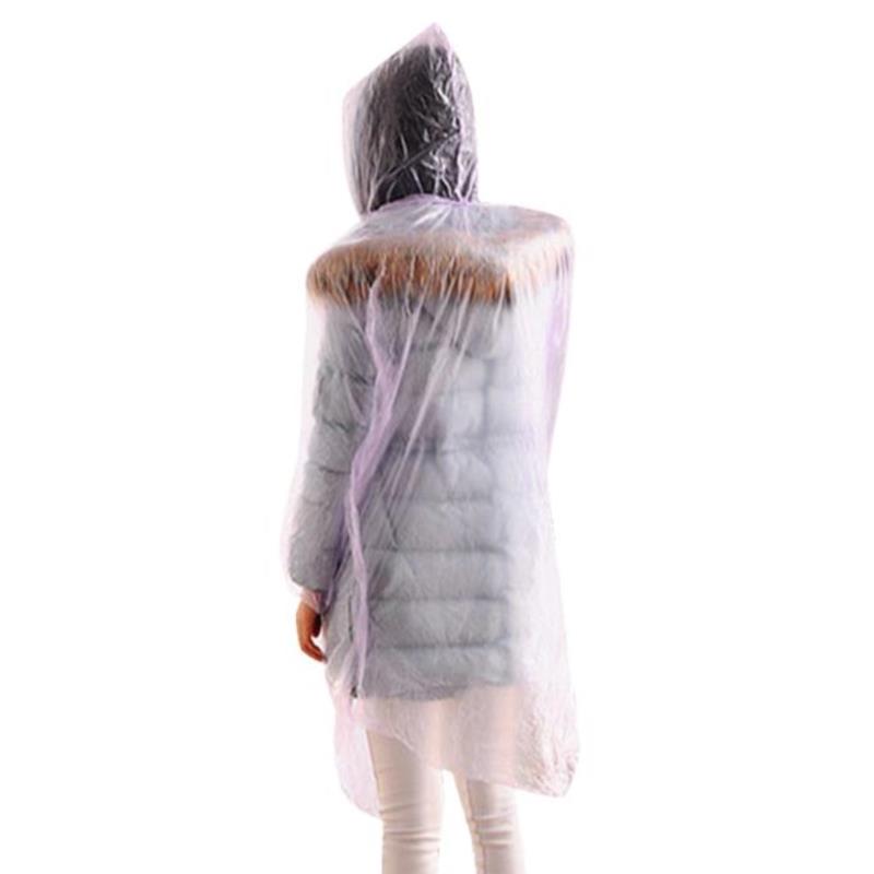 Disposable Pvc Raincoat Rainwear Suit Thickened Waterproof Rain Poncho Coat