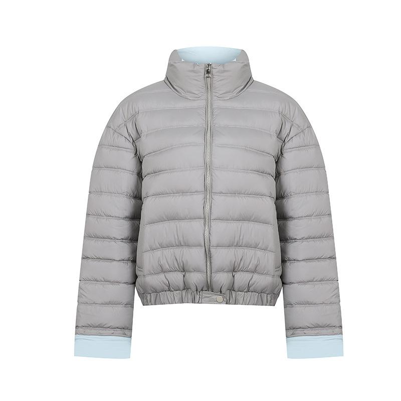 Women's short cotton-padded clothes, autumn and winter new models, contrasting colors, fashionable age-reducing and cold-proof clothes, temper