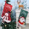 Large Christmas Socks Gift Bag Merry Christmas Eve Tree Pendant Decoration Santa Claus Snowman Elk Kid Child Candy Bag Gift Xmas