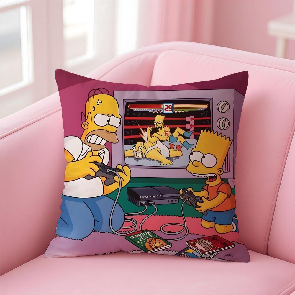 The Simpsons catoon cool TS Cushion Cover Comfortable Reversible Pillow Cover Ideal for Car Sofa Bedroom & Beyond