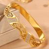 Color Curved Great Wall Pattern Women's Open Luxurious Bracelet