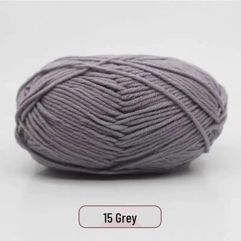 Milk Cotton Yarn Pack for DIY: Medium-Thick Scarf, Crochet Slippers, Handmade Knitting Bags