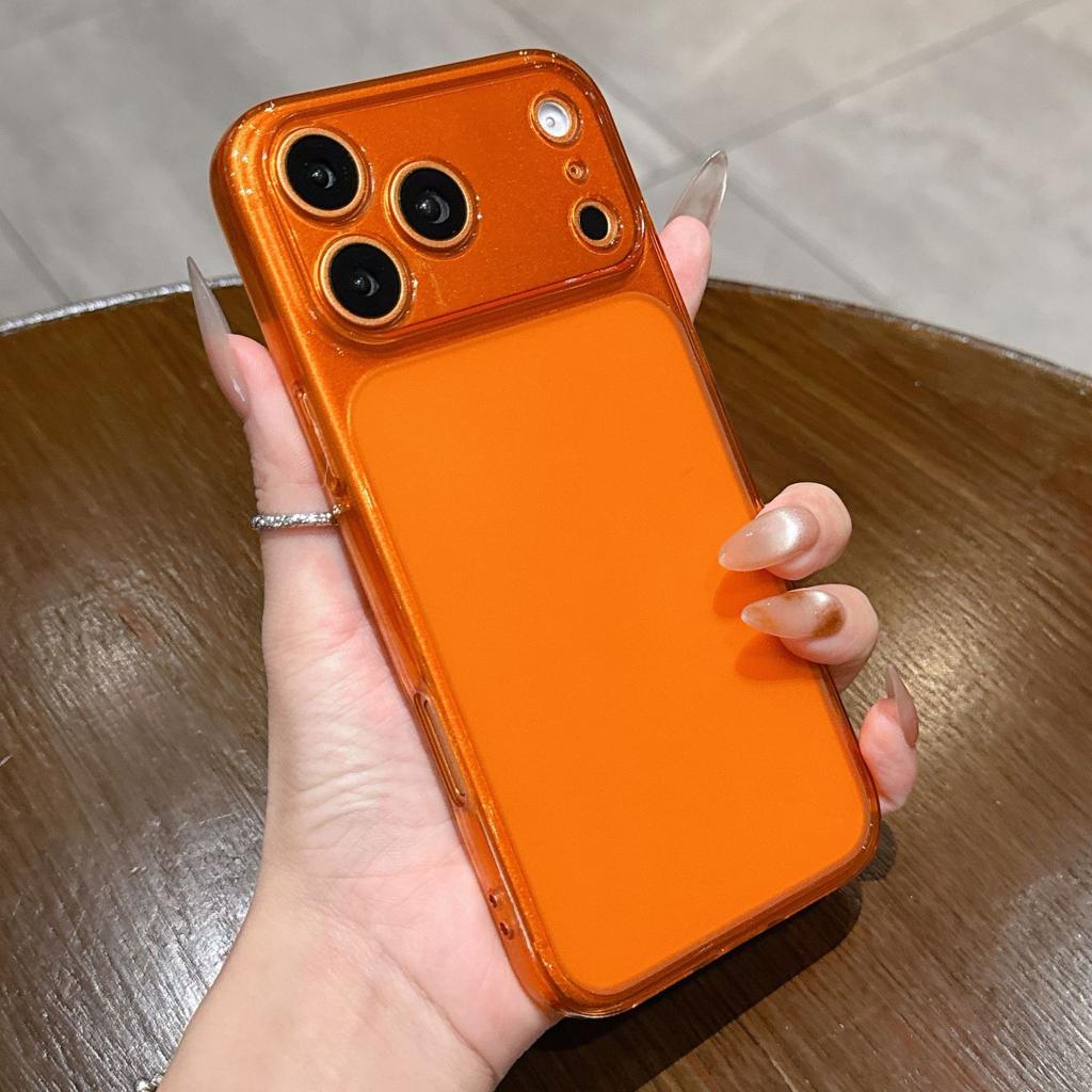 Applicable to iphone16 original matte mobile phone case, Apple 17PROMAX new semi-transparent 15 soft protective case