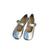 Fashionable and Comfortable Retro Fake Split-toe Mary Jane Single Shoes Female Summer Gentle Flat Commuter Soybean Shoes