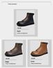 Men's Winter High-Top Martin Boots: Velvet-Lined Leather, Non-Slip, Large Size, Outdoor Casual