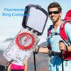 Luminous Camping Survival Compass Lightweight Fluorescent Ring Compass Camping Compass  Mountaineer