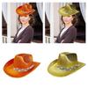 Bridal Panama Hat Jeweled Rhinestones for Women Bride Hat Sparkling Rhinestones Bridal Caps Photo Props