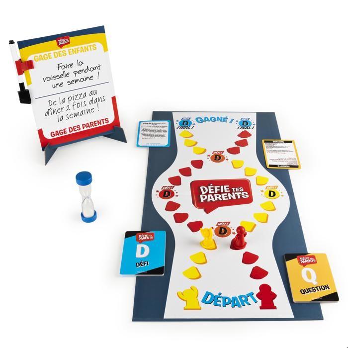 Jeu de société - spin master - défie tes parents - questions &amp; défis amusants - 6062195