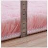 Home Decoration Children's Bedside Rug Fluffy Oval Plush Carpet Super Soft Living Room Sofa Area Bedroom Anti Slip Plush Floor Mat Machine Washable