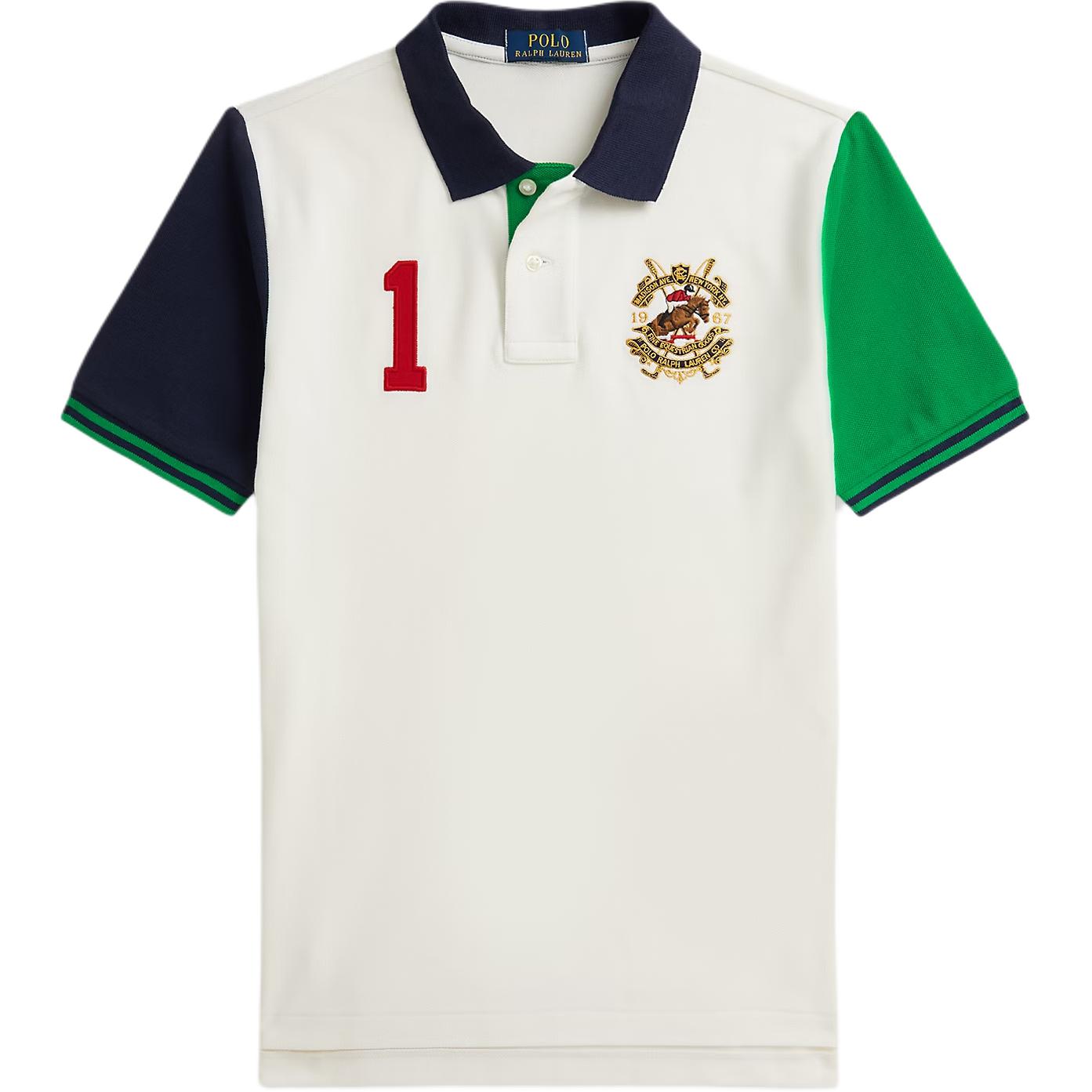 Polo Ralph Lauren Поло Color Block Сетчатое хлопковое поло Детские топы 323A95790-001 XL