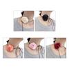 Silk Rose Flower Collar Choker Necklace Long Lace-up Necklace Wedding Jewelry Neck Chain Gift for Women Teens Girls