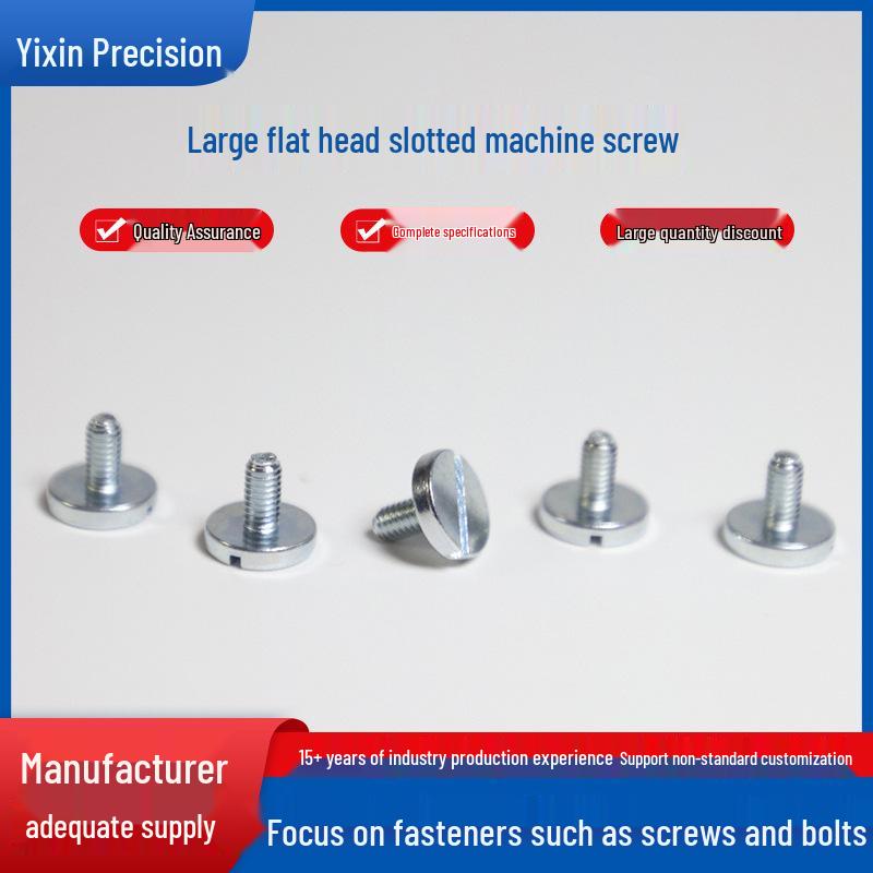 Blue Zinc Grade 8.8 Flat Head Slotted Machine Screw