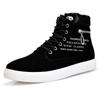 Fashionwinter High Top Men Shoes Leather Men warm fur Sneakers outdoor Fashion Lace-up Ankle Boots Comfortable Mens tennis cotton Shoes