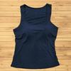 Ice Silk Spaghetti Strap Women's Tank Top with Chest Pads - Comfortable Summer Fashion for Europe and America