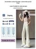 Lace Bow Floral High-Waisted Wide-Leg Summer 2026 Women's Casual Pants