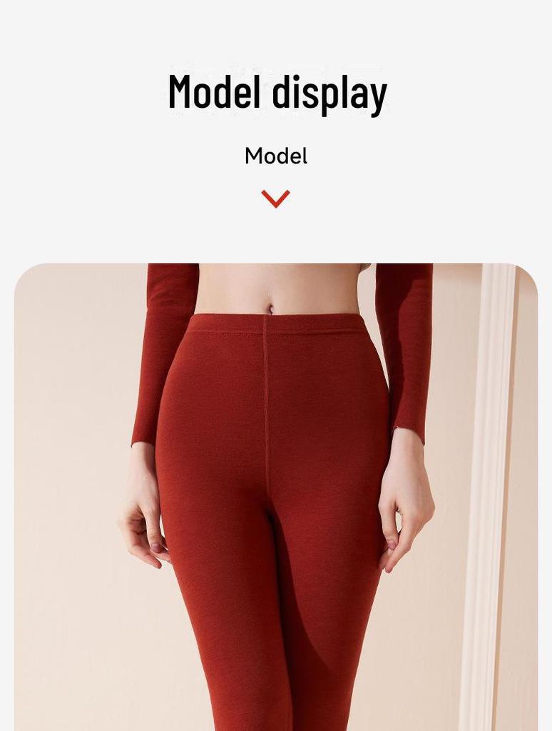 Women's High-Waist Cashmere Silk Velvet Self-Heating Fleece-Lined Pants