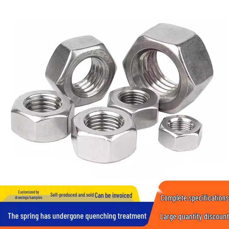 304 Stainless Steel Hex Cap Bolt & Nut Set (M2-M24)