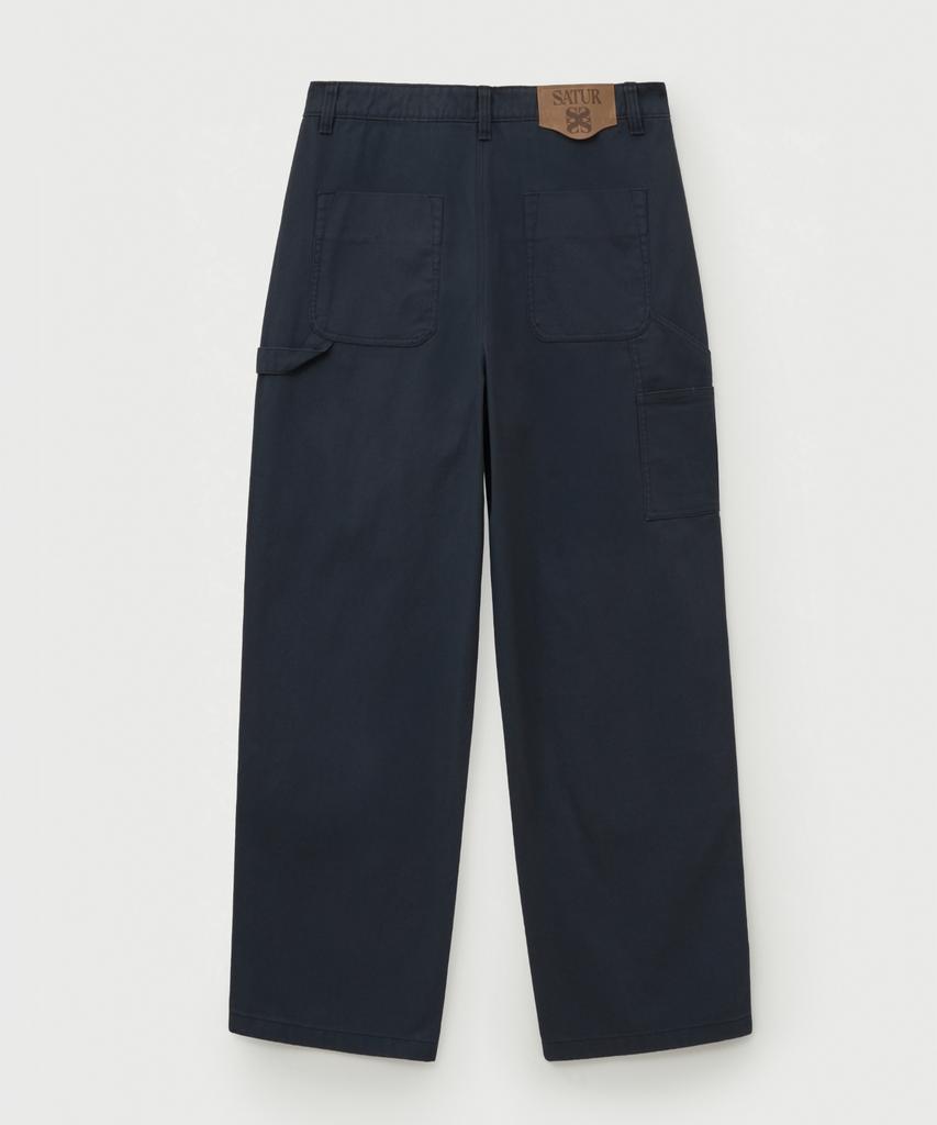 Seteo Double Knee Carpenter Pants Navy