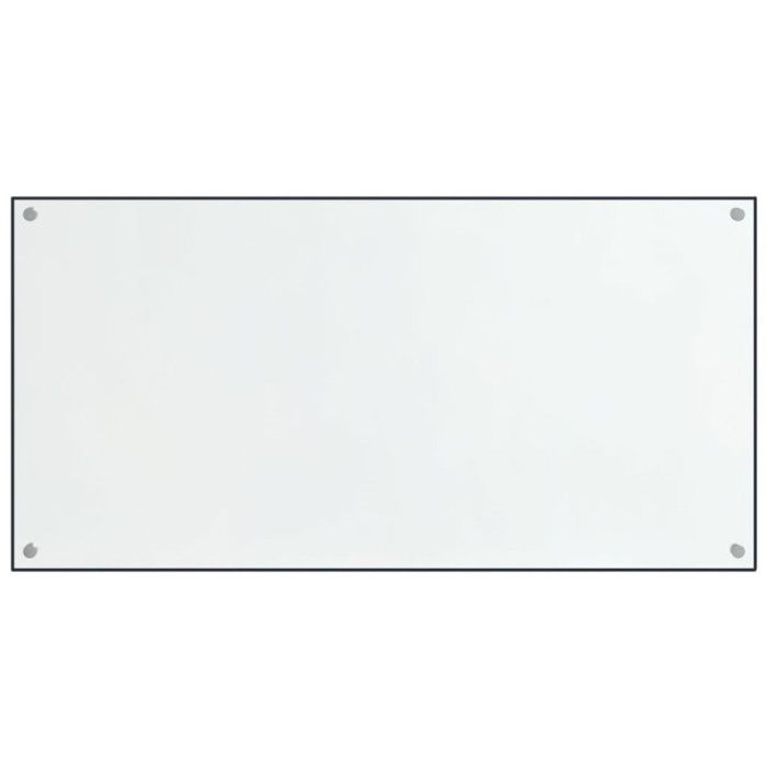 Dosserets de cuisine 2 pcs transparent 80x50 cm verre trempé