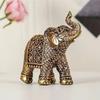 Attrazione Retrò Ricchezza Resina Elefante Scultura Fortunata Antica Artigianato per Casa Scrivania Ornamenti Giardino Esterno Bonsai Decorazione Regalo