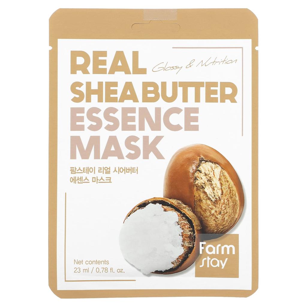 Real Shea Butter Essence Beauty Mask, 1 Sheet, 23Ml(0.78Fl Oz)