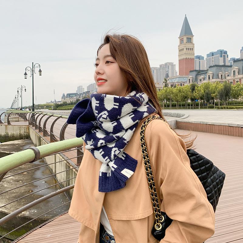 Korean Cute Shawl Fashion Imitation Cashmere Women Retro Sweet