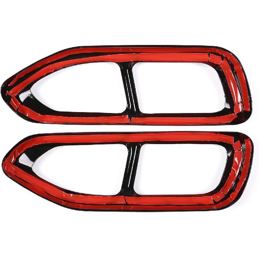 304 Stainless Steel Car Exhaust Tail Pipe Cover Trim For For BMW 7 Series G11 G12 730 740 750i 2016 2017 2018 (black)