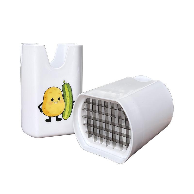 Manual Potato French Fry Cutter Stainless Steel Veggie Strip Slicer