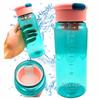 Durable Sports Water Bottle With Graduated Filter 650 Ml