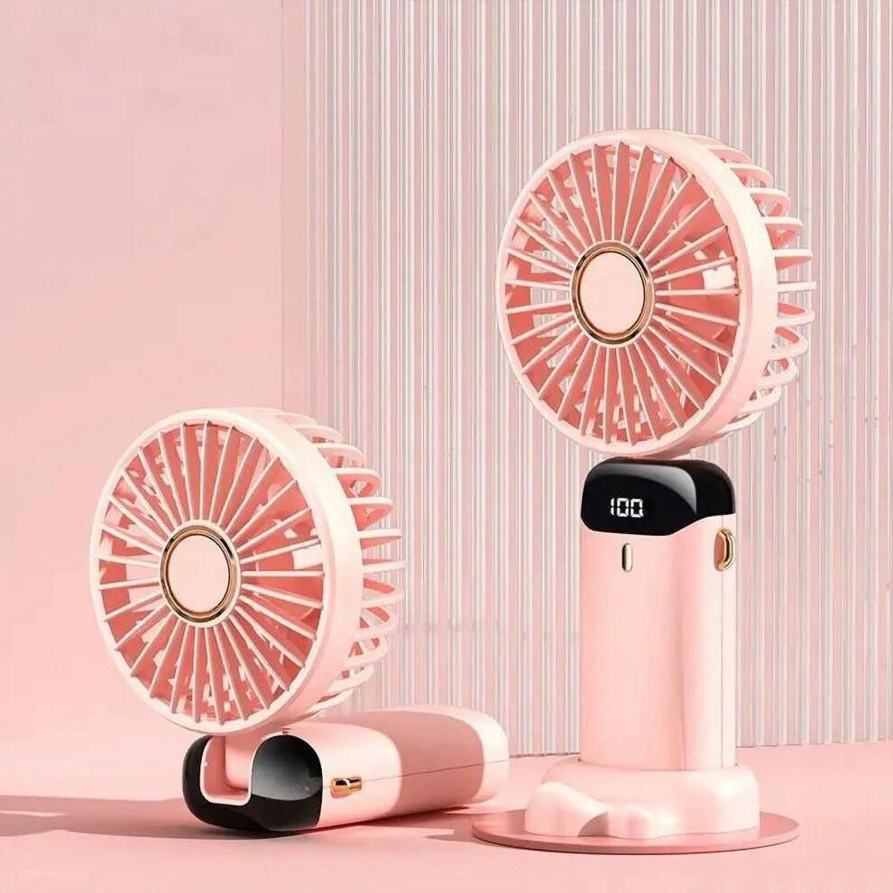 Portable Handheld Fan, USB Rechargeable Cooling Fan, Adjustable Fan for Home Office School Travel, Room Accessories