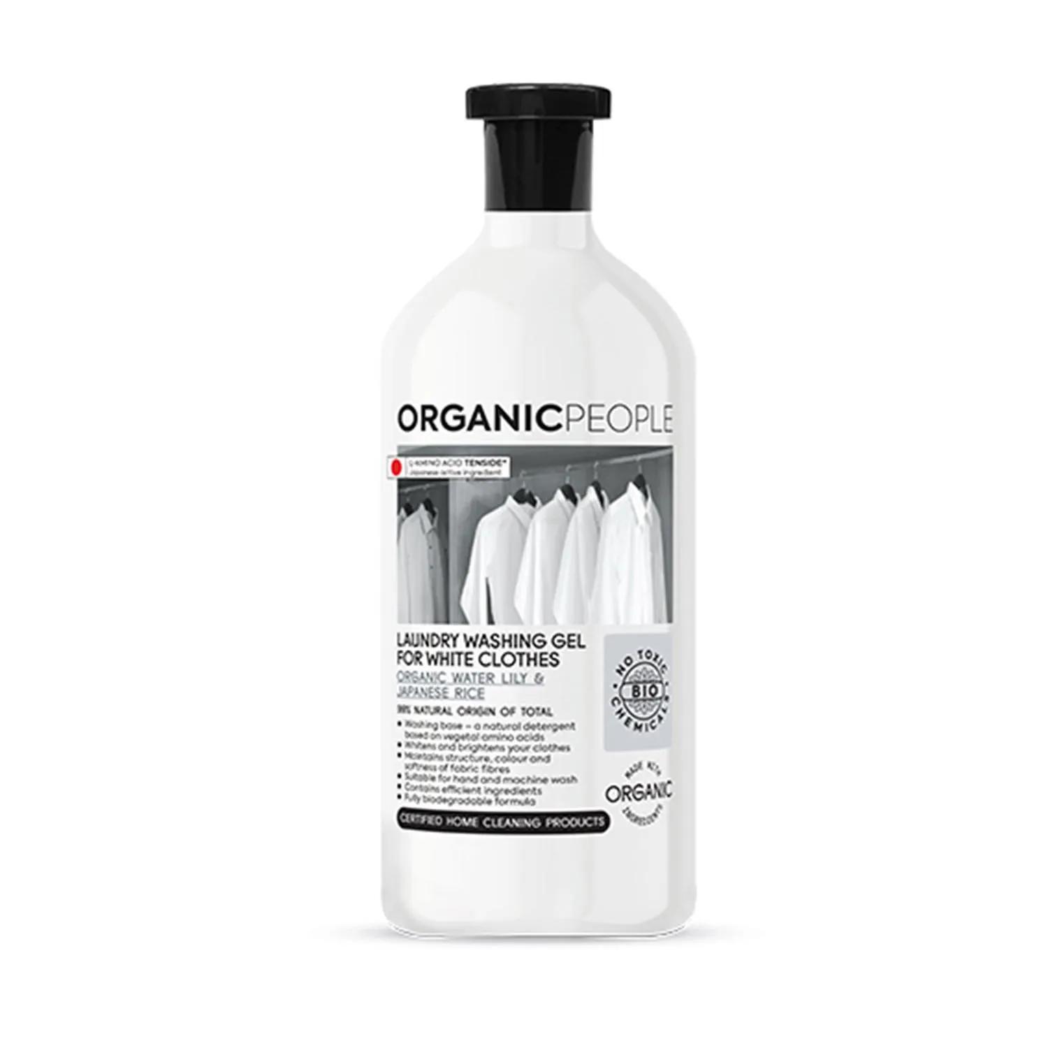 Organic People White Clothes Органический гель для стирки с экстрактом водяной лилии и японского риса 200 мл