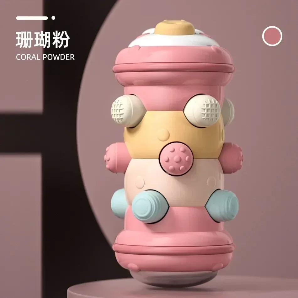 

Игрушка-роллер для ползания для малышей, развивающая активность для младенцев, роллер для времени на животике, развивающая сенсорная игрушка Монтессори для детей 0-12 месяцев розовый