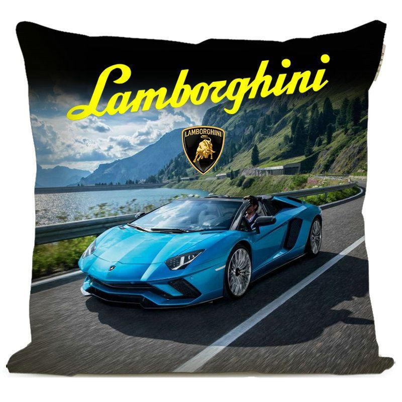 

Cool For Lamborghini Emblem Pillow Case Square Pillow Bedroom Sofa Leisure Comfort Cushion Car Living Room Home Decoration