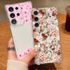 Little Flowers Patterned Phone Case For Samsung Galaxy S26 S25 S24 S23 Ultra S22 Plus S21 S24 S25 FE Clear Shockproof Soft Cover