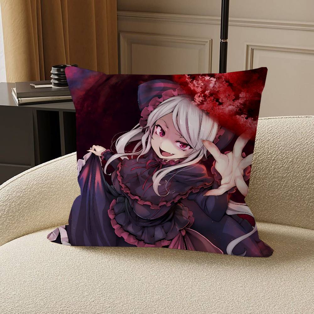 Anime S-Shalltear-Bloodfallen Cushion Cover Car Throw Pillow Case For Sofa Car Christmas Gift 40x40cm 45x45cm