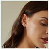 Avle Heart Bow Silver Earrings for Girls - S925 Sterling Silver