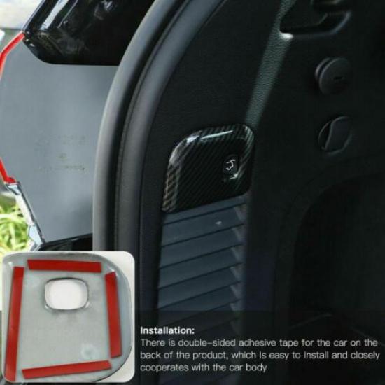 Fit For 2011- Jeep Grand Cherokee Carbon Fiber Rear Trunk Switch Cover Trim