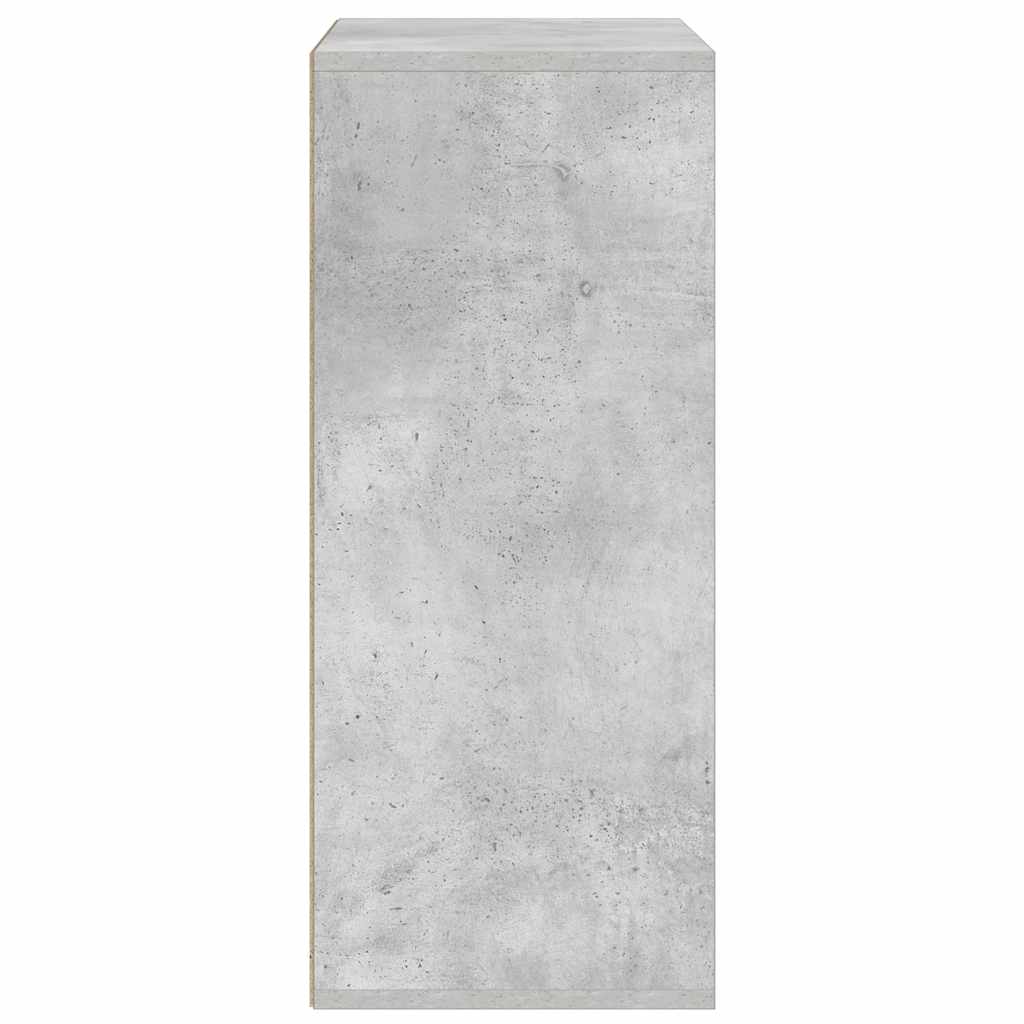Bookshelf Concrete Grey 60 x 30 x 71.5 cm Engineered Wood