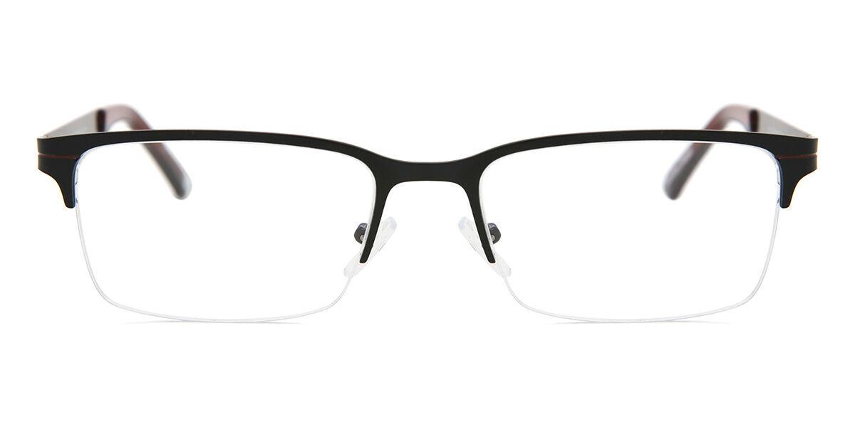 

Полуободковые прямоугольные черные очки Smartbuy Collection Jan Asian Fit 646 Fashion Unisex Eyeglasses Black/54