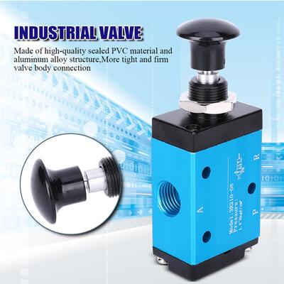 1Celsius4 Inch Two-position Three-way Hand Valve for Compressed  , Manual Control Direct Acting, Aluminum Alloy Structure, Tight and Firm Connection