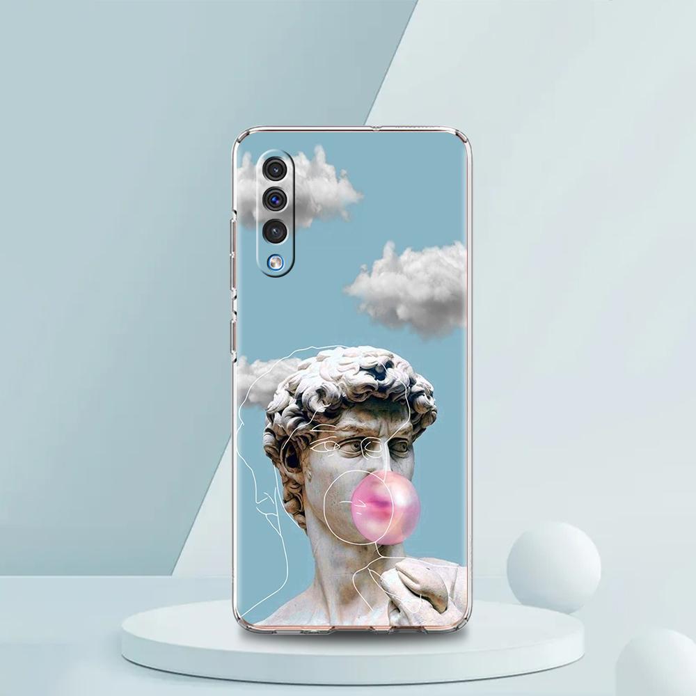 Graffiti Great Art David Mona Lisa Phone Case For Samsung A16 A14 A12 A22 A32 5G A34 A42 A52 A54 A50 A70 A30 A40 A20E A04S A06