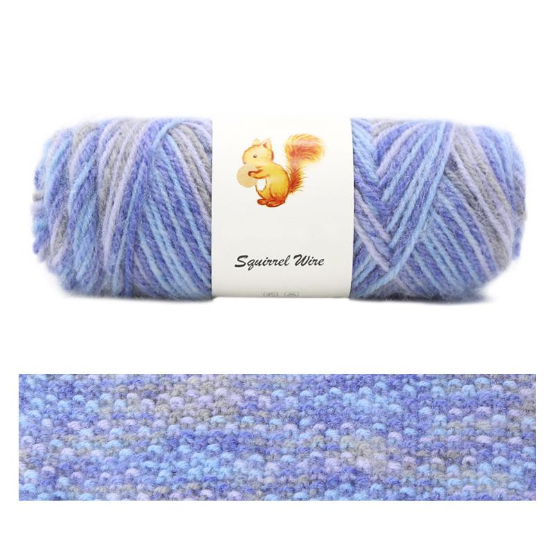 75g/Roll Veverka Kašmírová příze Klobouk Pletací Vlněná příze Smíšené barvy Nitě na ruční pletení Rukavice Háčkování Příze Šála Směs Zimní