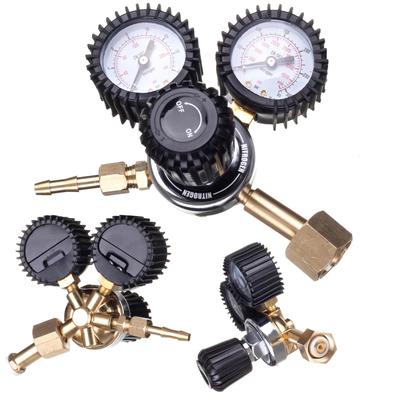 Single-Stage Gas Nitrogen Reducer for Cylinder with Mini Pressure Gauges