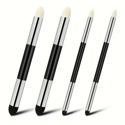 4 STUKS Artist Blending Spons Pens, Dubbelzijdige Pastelstompjes & Schetspenselen - Veelzijdige Kunstschuim Blenders Voor Tekenen En Schilderen