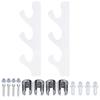 1 Pair Sword Stand Acrylic Three Layer Wall Mounted Sword Display Stand Support for All SwordsTransparent