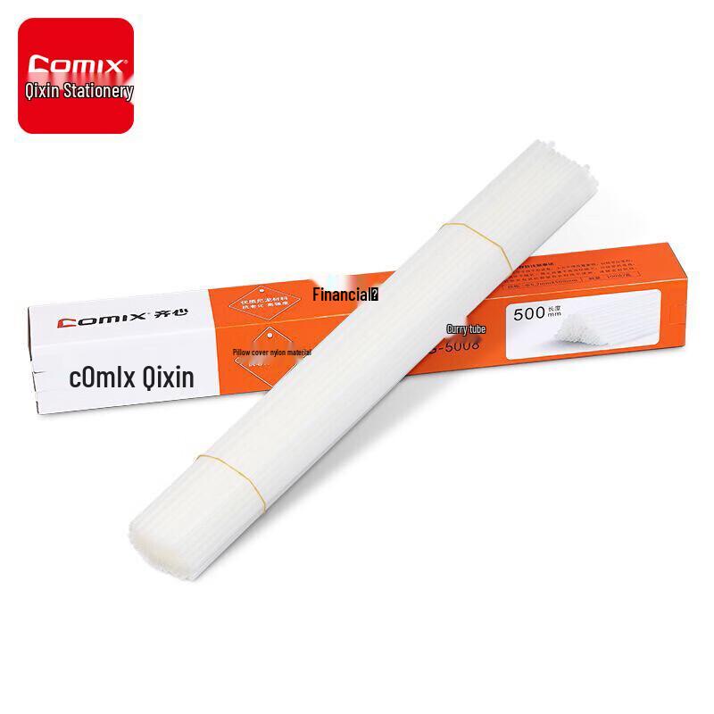 

Comix Transparent Hot Melt Rivet Tubes for Financial Document Binding, 100-Pack