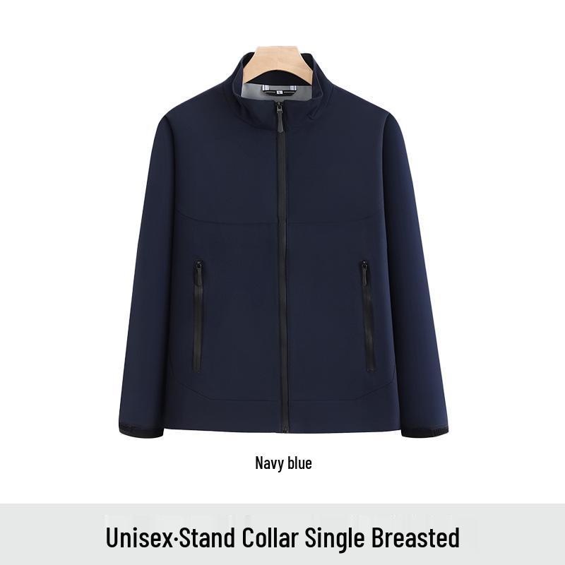 NIO Custom Logo Stand-Up Collar Windbreaker: Autumn/Winter Corporate Workwear Jacket for Men 3XL