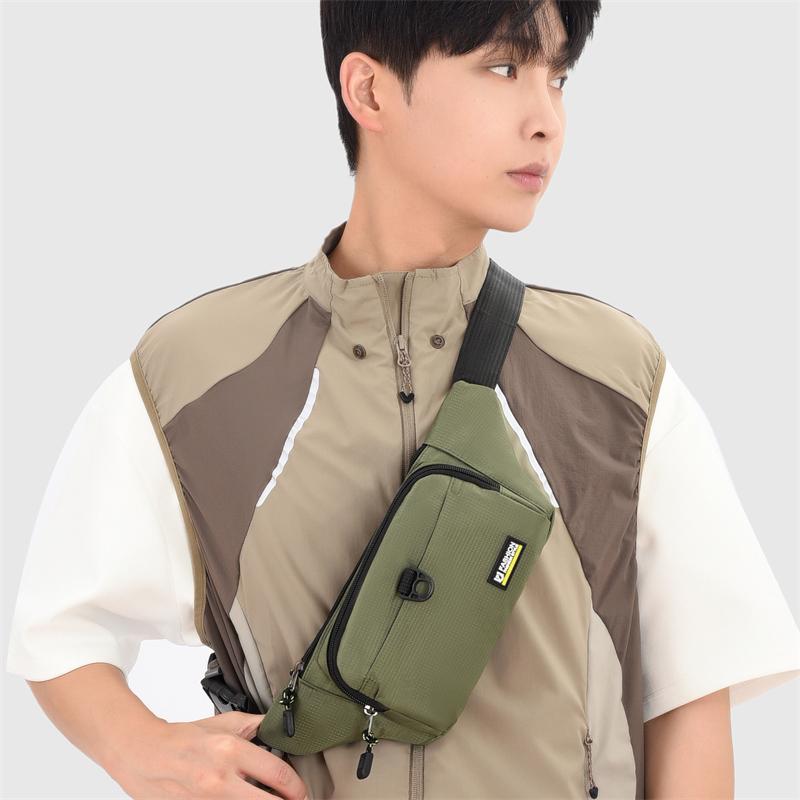 Men's Waterproof Waist Bag - Unisex Fanny Pack Convertible To Chest Sling (Running/Travel Hip Belt with Secure Pockets)